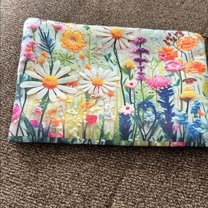 Floral Canvas Pouch